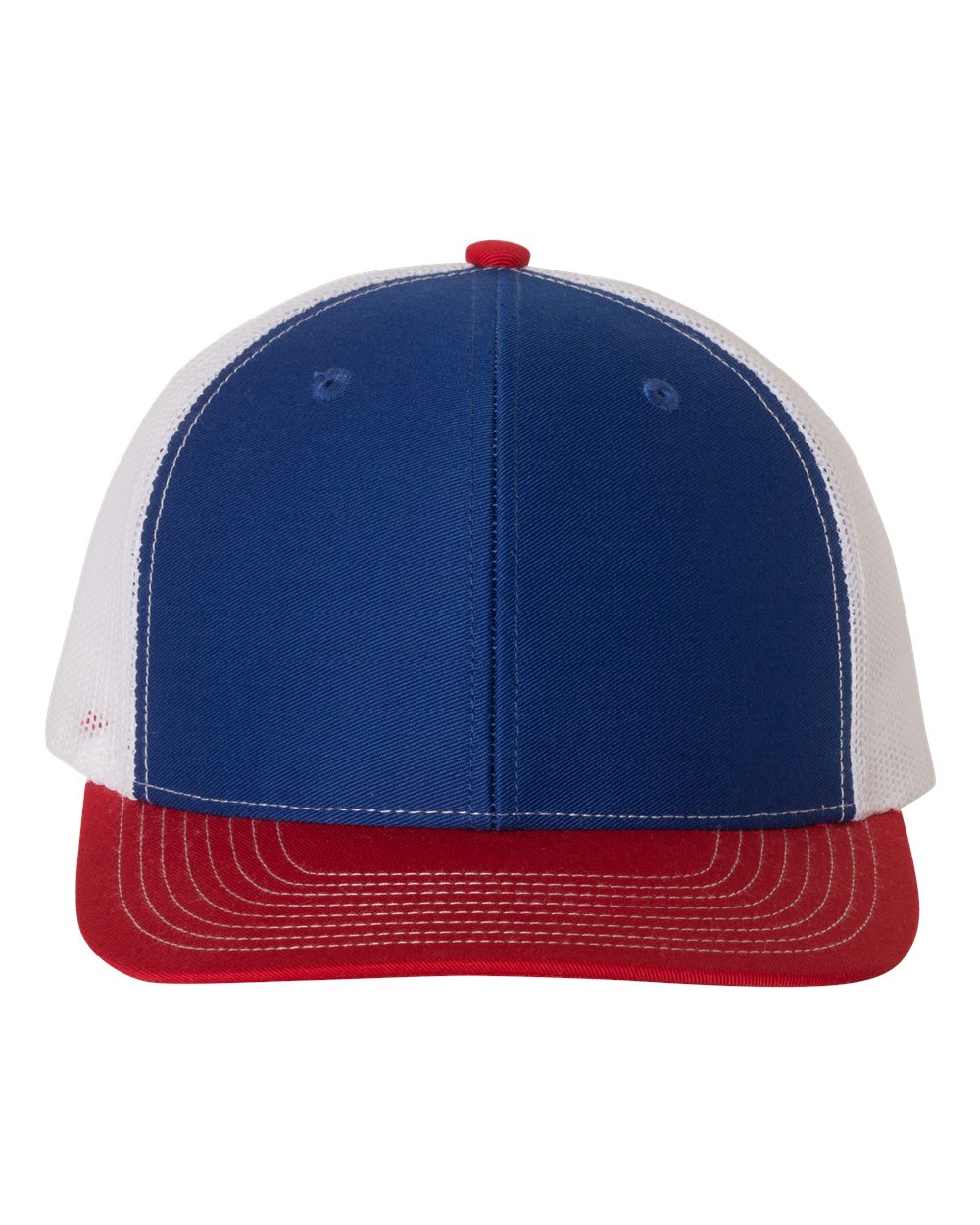 Acrylic Laser-Engraved USA Heart Patch – Trucker Hat Royal/ White/ Red, OSFM
